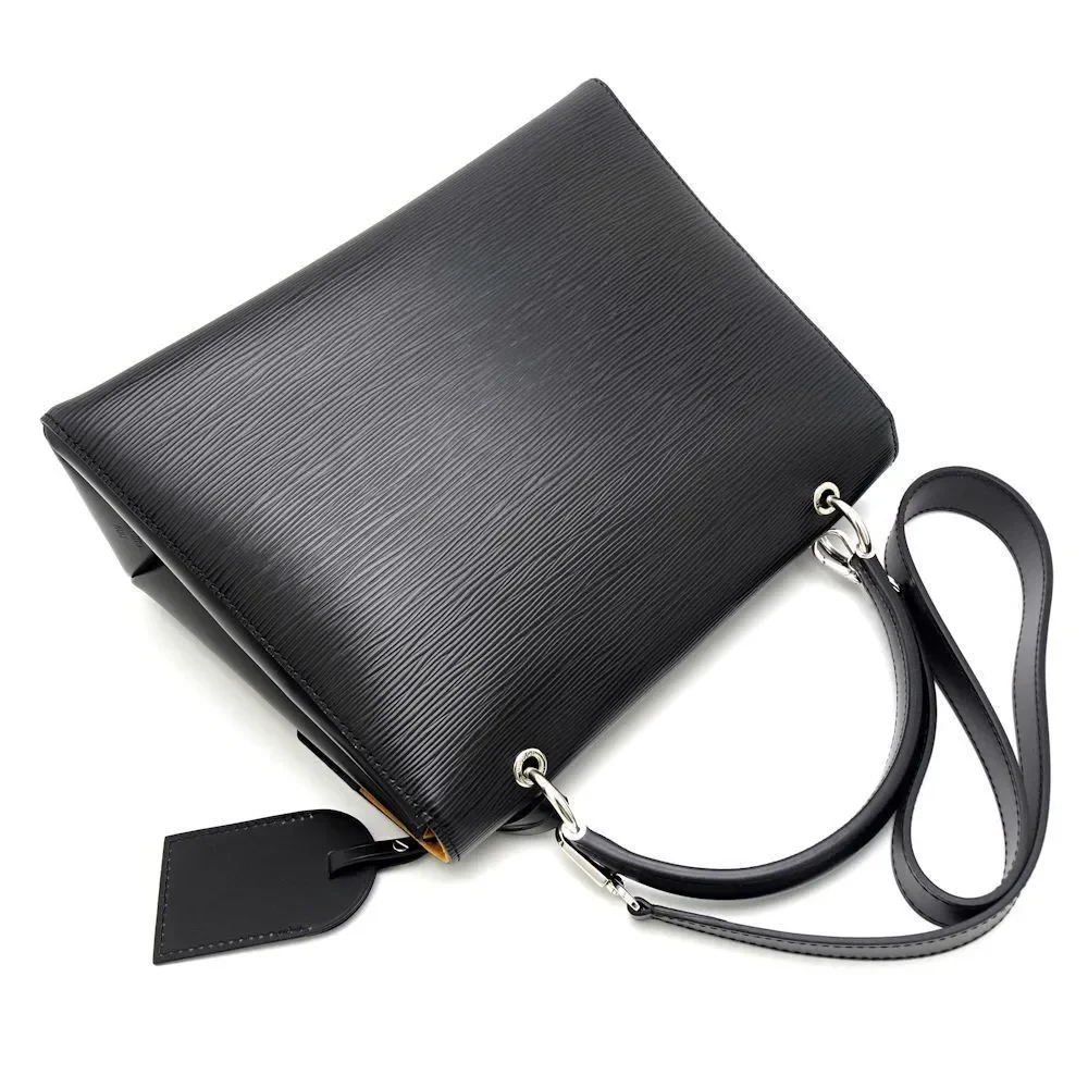 Louis Vuitton Epi Grenelle MM Noir Handbag Black